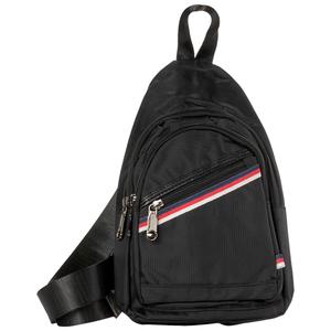 Mens Nylon Striped Sling Bag