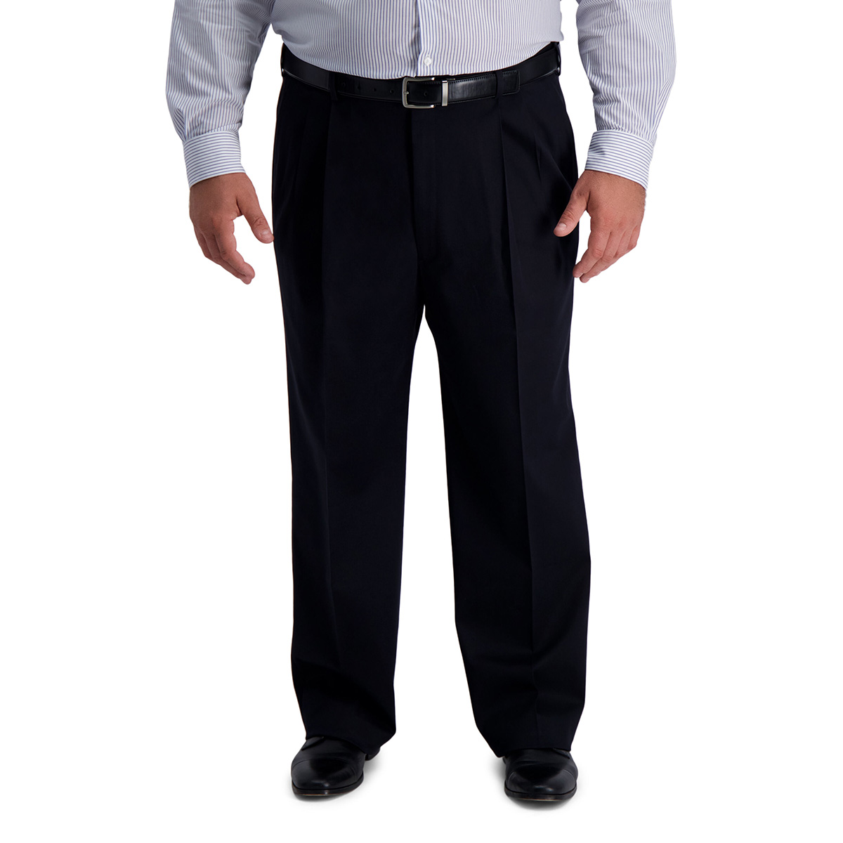 Mens Big & Tall Haggar(R) Pleated Iron Free Pants