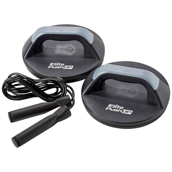 As Seen On TV Elite Sportz Rotating Pushup Bars With Jump Rope
