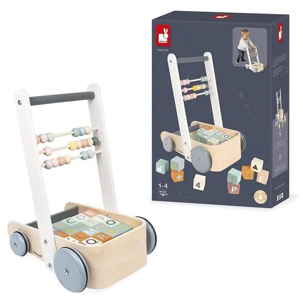 Janod Sweet Cocoon Block Push Cart