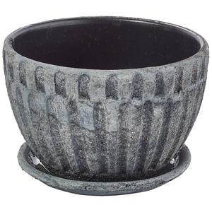 Paddock 4.5in. Ceramic Planter Cockleshell Bowl
