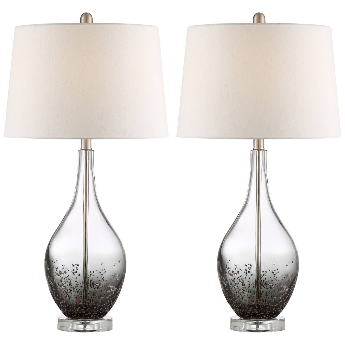 Pacific Coast Lighting Set Of 2 Sparrow Smoke Grey Table Lamps