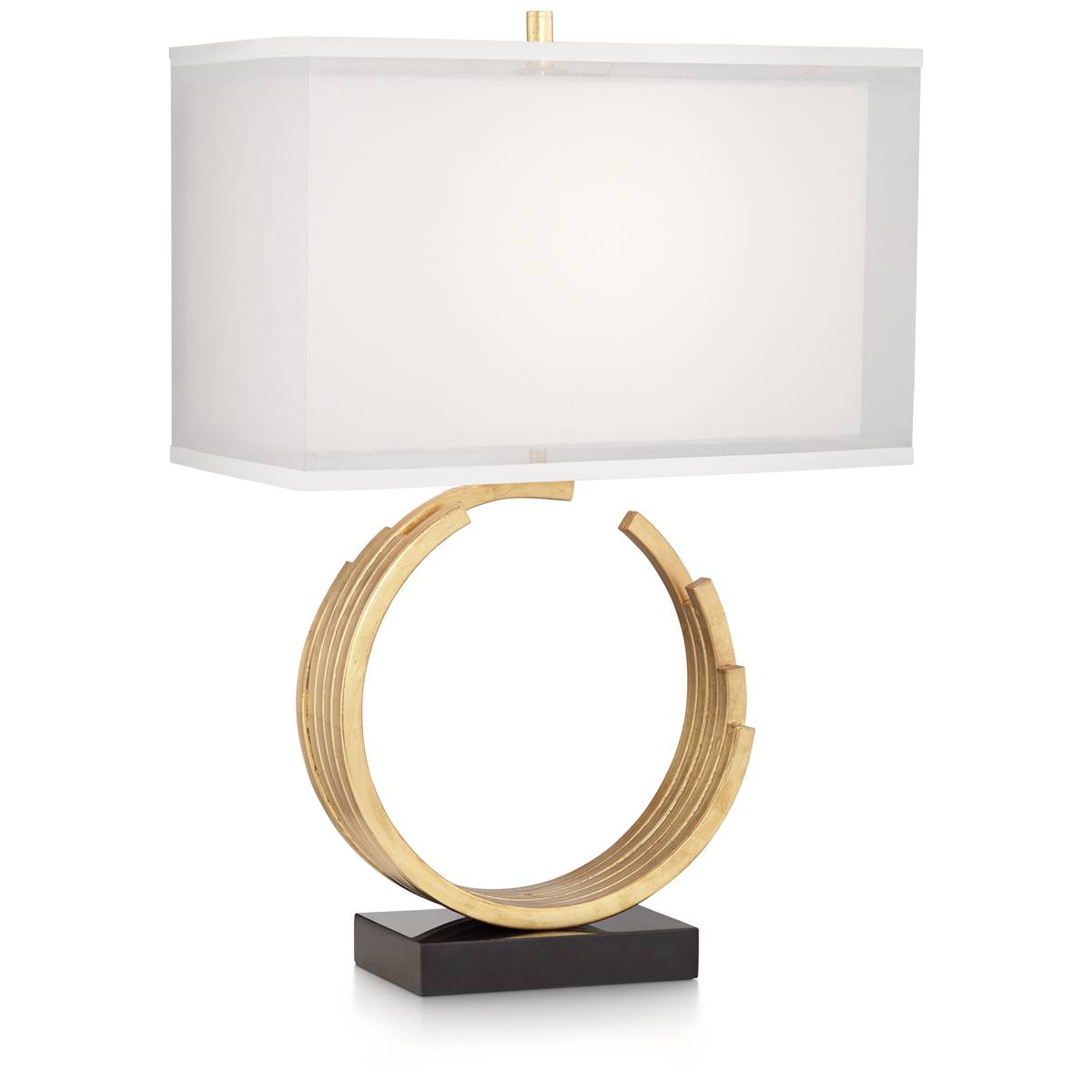 Pacific Coast Lighting Riley 26in. Gold Leaf Table Lamp