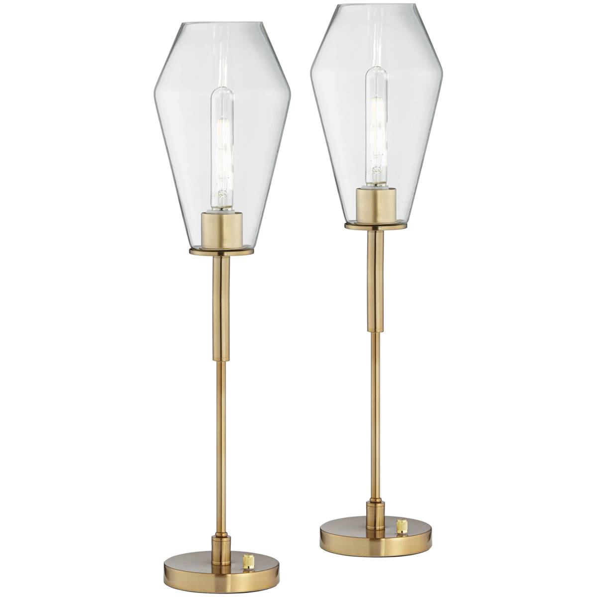 Pacific Coast Lighting Set Of 2 Ellis Gold Table Lamps