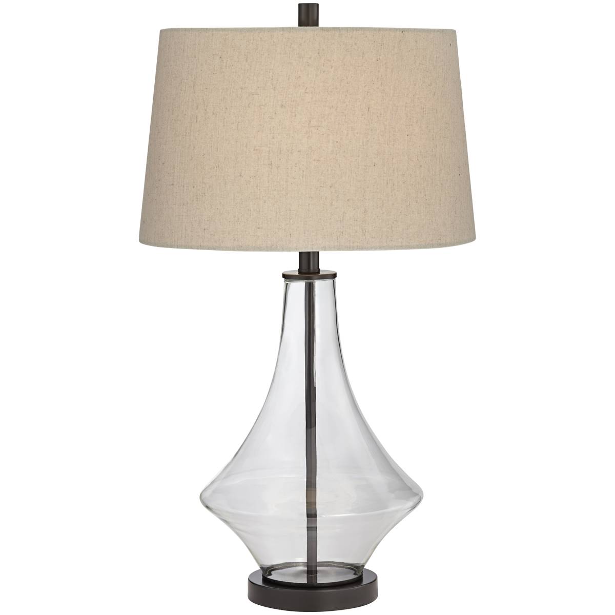Pacific Coast Lighting Stingray 28in. Clear Glass Table Lamp