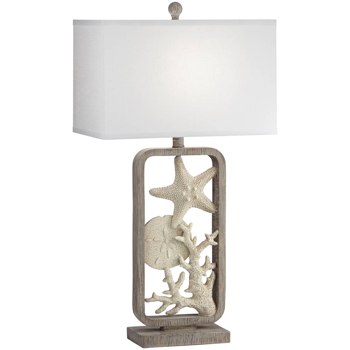 Pacific Coast Lighting White Sands 29in. Grey Wash Table Lamp