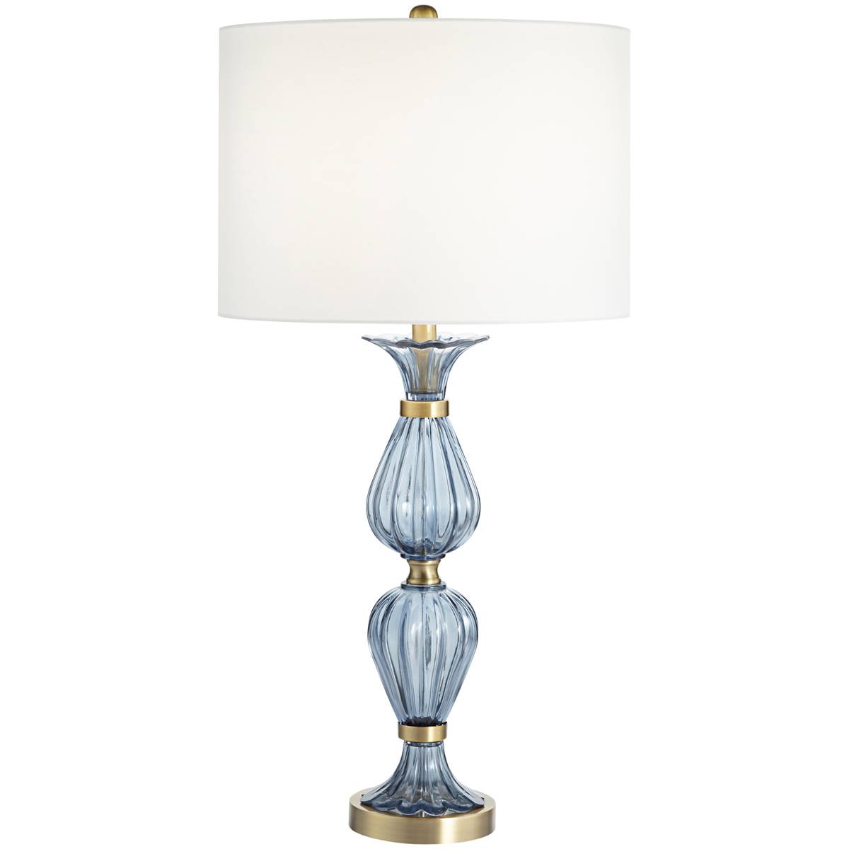 Pacific Coast Lighting Chateau Ariel 32.5in. Blue Table Lamp