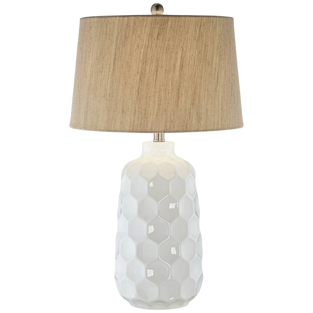 Pacific Coast Lighting Honeycomb Dreams 29in. White Table Lamp
