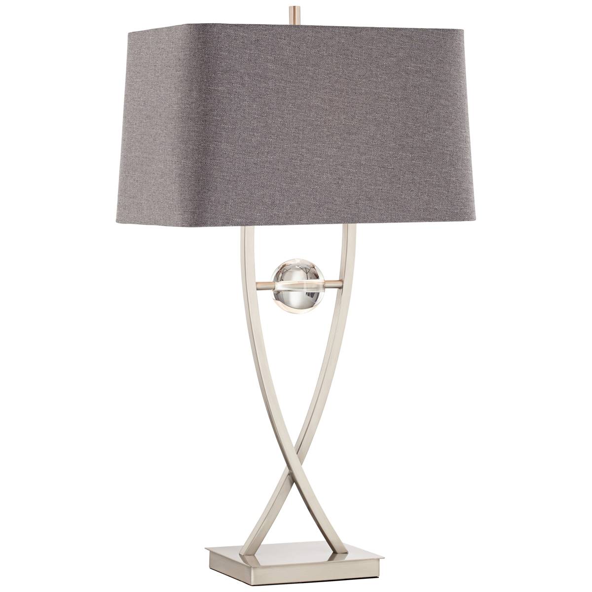 Pacific Coast Lighting Wishbone 32in. Brushed Nickel Table Lamp