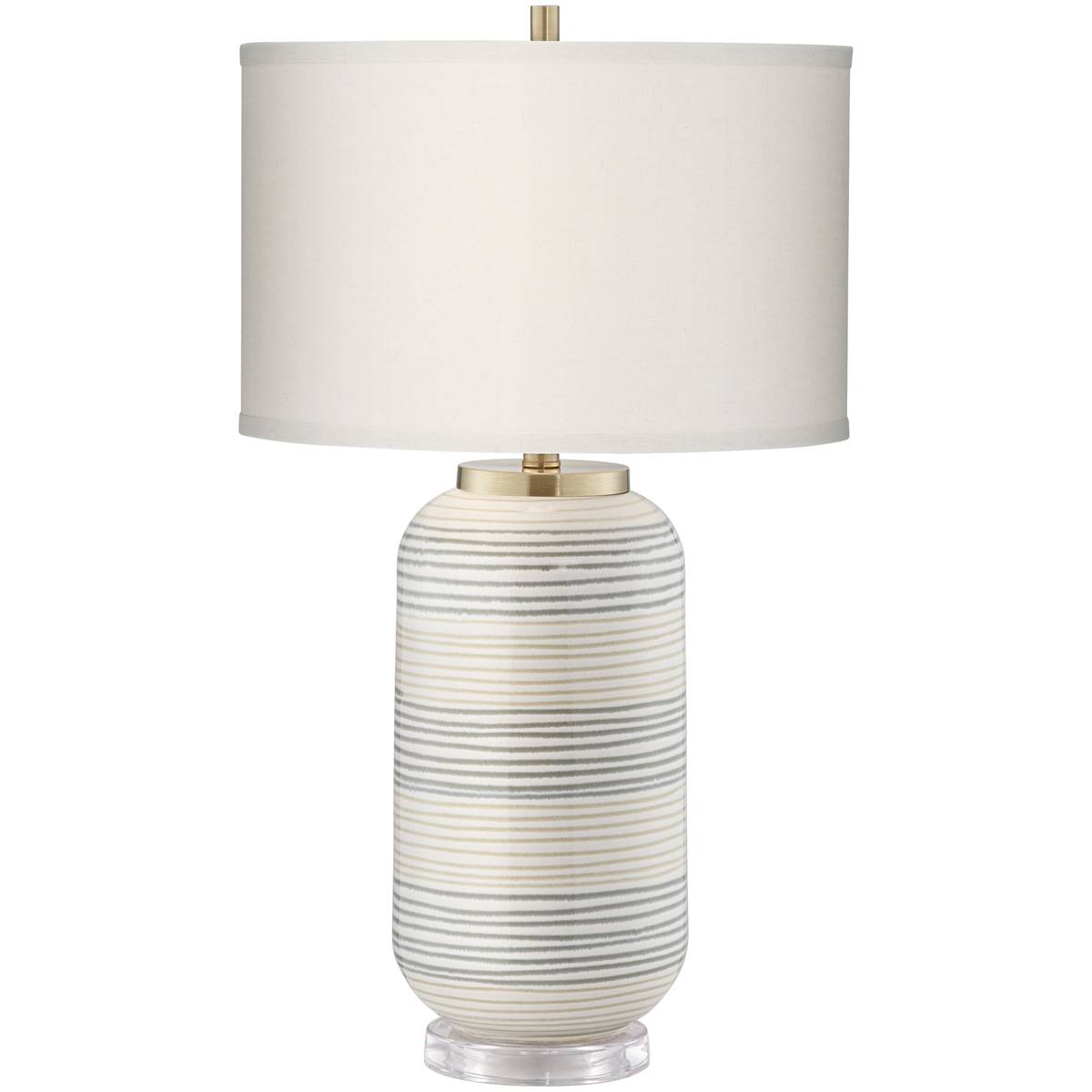 Pacific Coast Lighting Striped Adler 28in. Multi Color Table Lamp