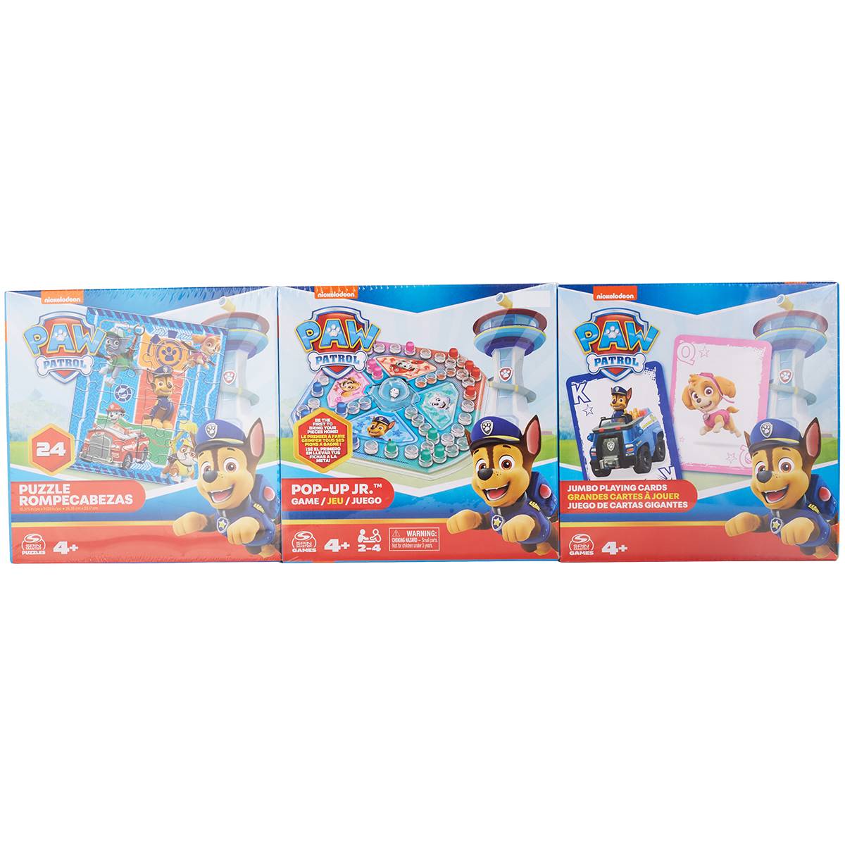 Spin Master 3 Game Bundle Paw Patrol