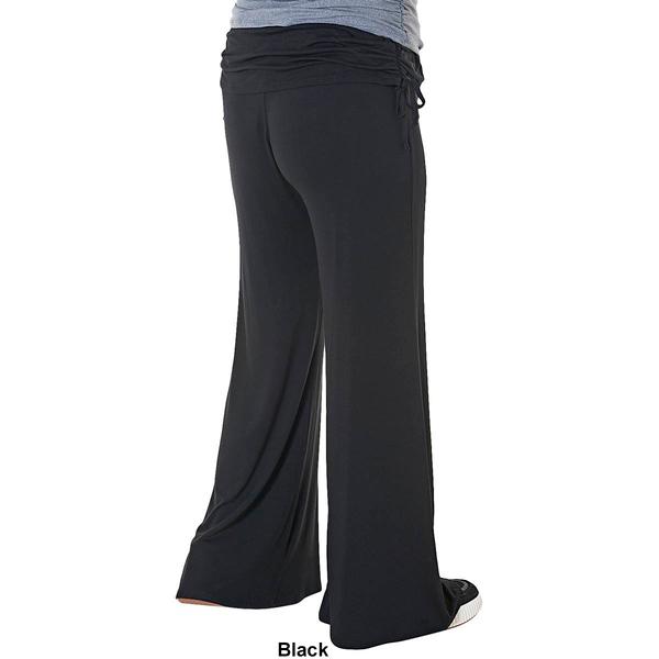 Womens Due Time Fold Over Side Cinch Maternity Palazzo Pants alternate view