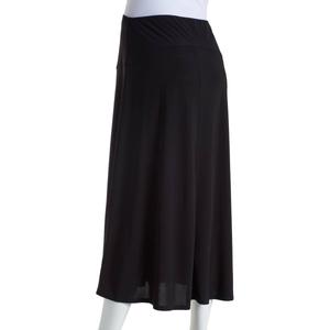 Womens Due Time Pull-On Over The Belly Solid Maternity Skirt alternate view