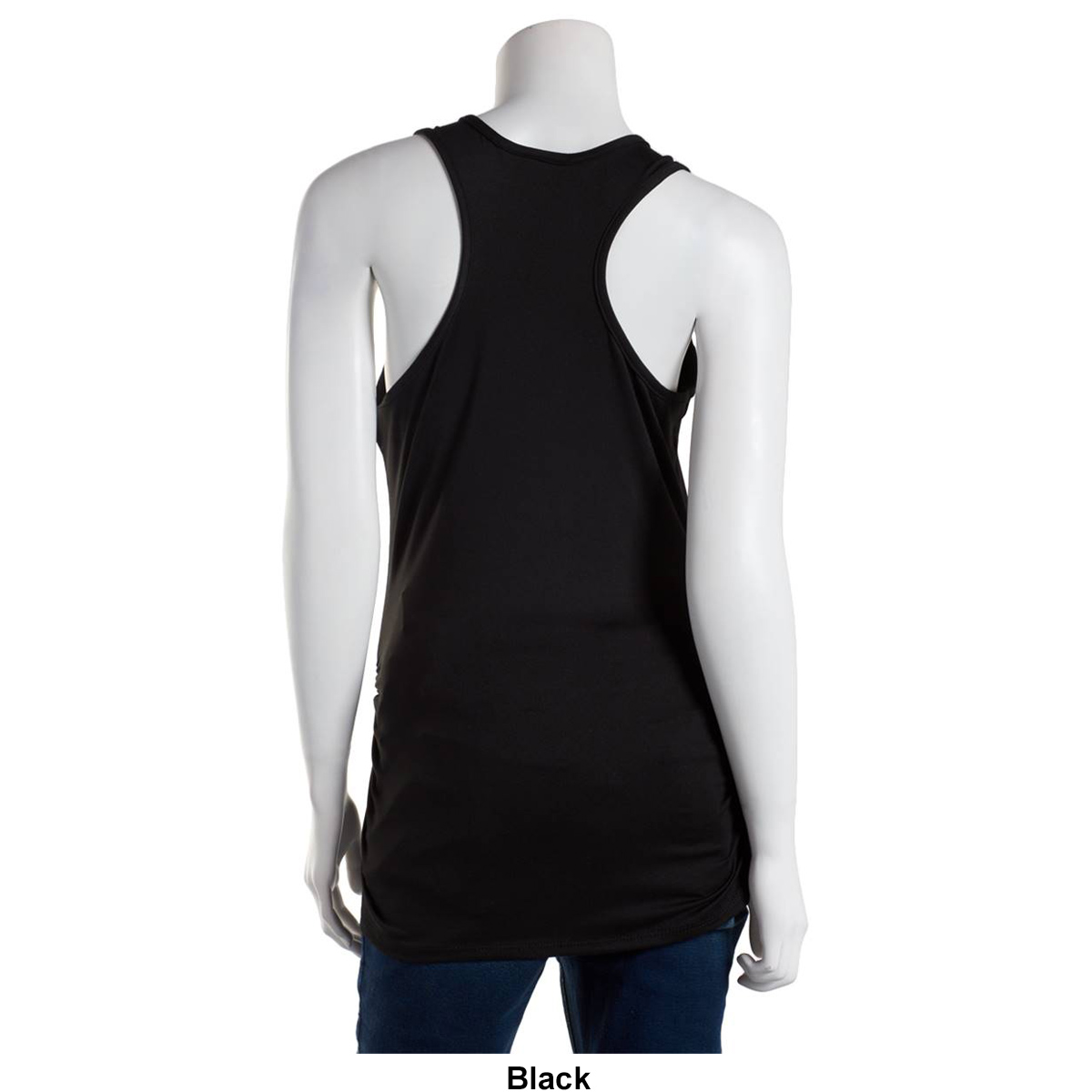 Womens Due Time Solid Racerback Maternity Tank Top