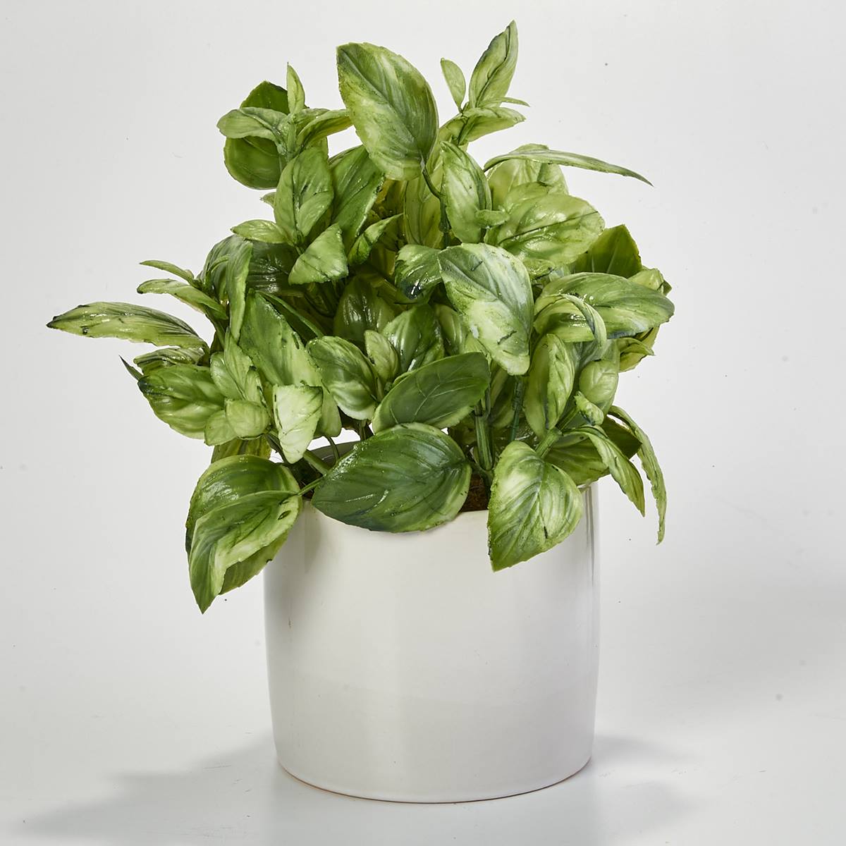 Life-Like Artificial Philodendron Plant In White Planter