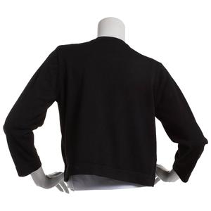Womens Nina Leonard Pearl Trim Collar Shrug alternate view
