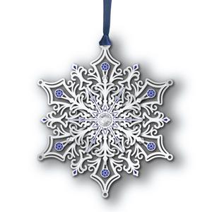 Beacon Design Glittering Silver Snowflake Ornament