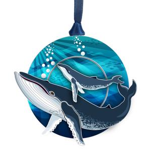 Beacon Design Humpback Mom & Calf Ornament