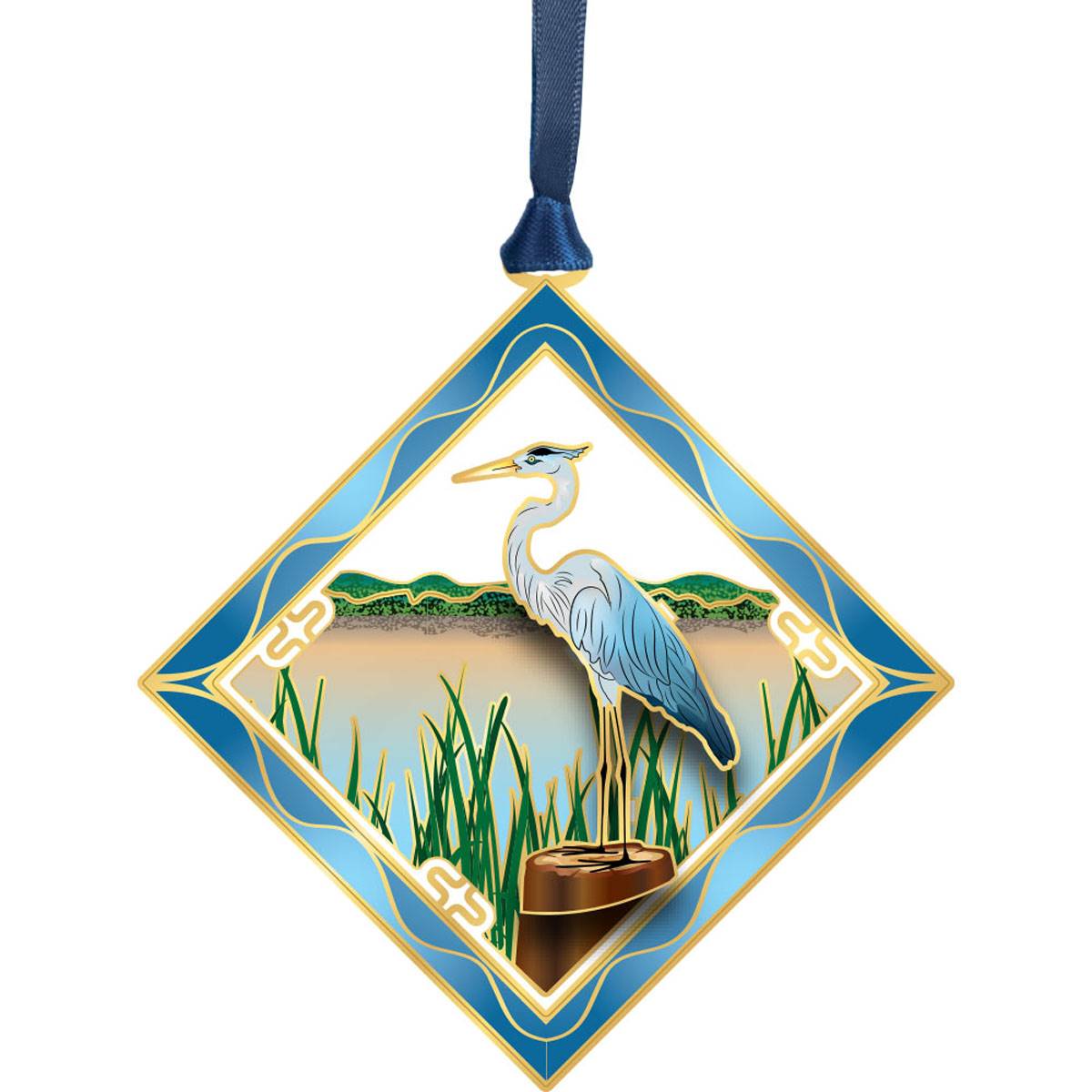 Beacon Design Coastal Blue Heron Ornament