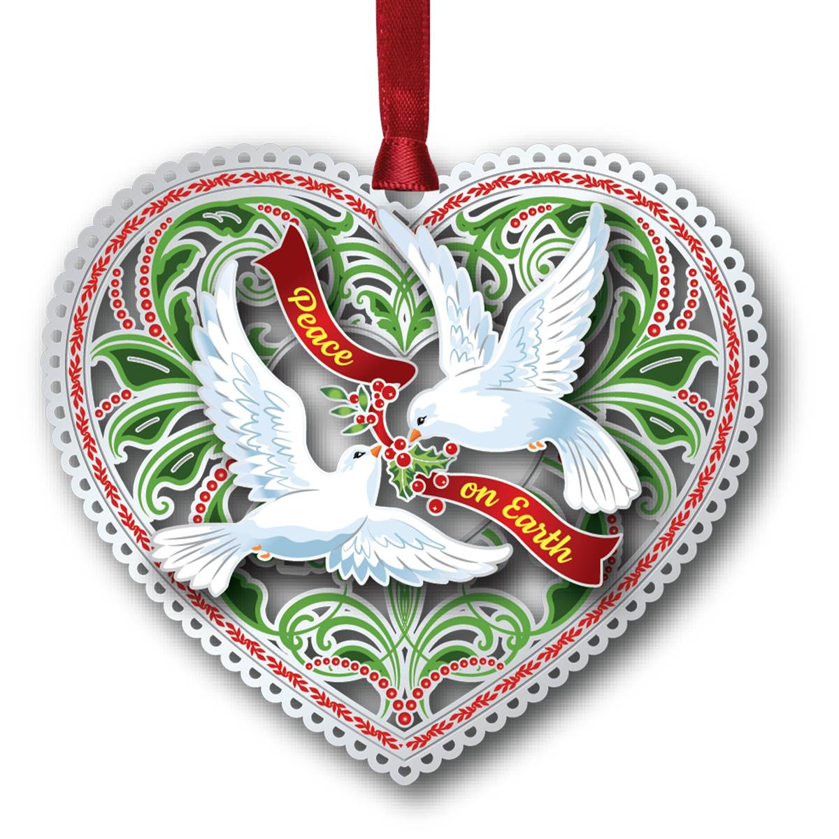 Beacon Design Peace Doves Ornament