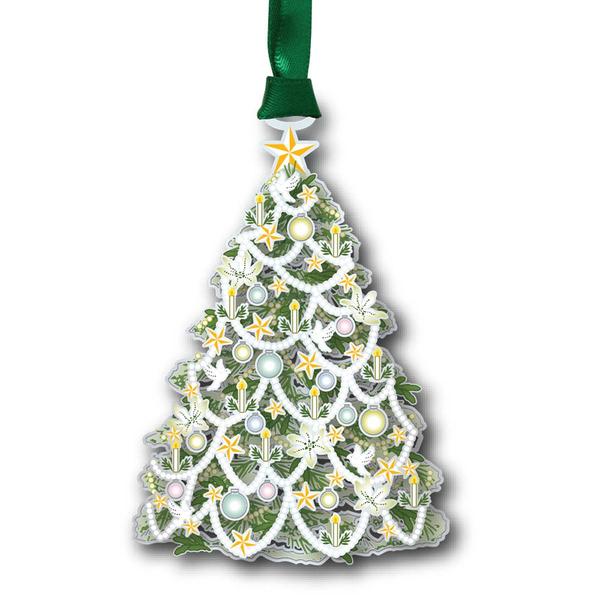 Beacon Design White Christmas Tree Ornament