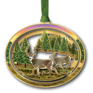Beacon Design Deer Scene Ornament