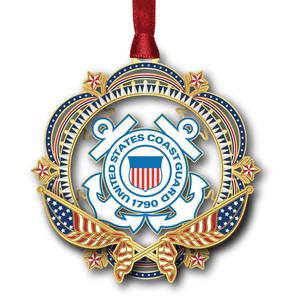 Beacon Design Patriotic Coast Guard Ornament