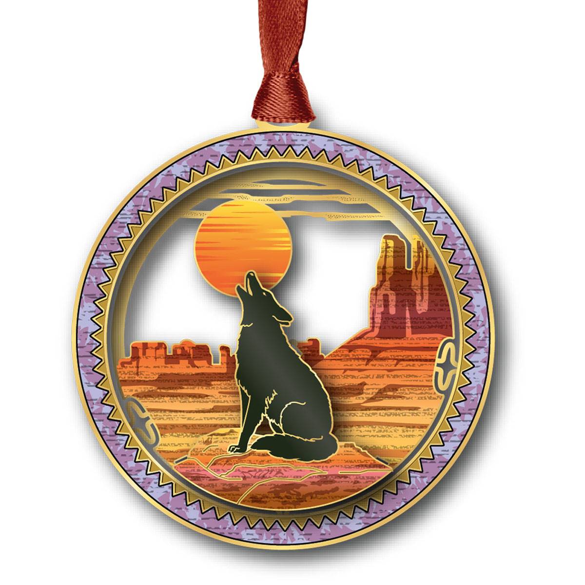 Beacon Design Southwestern Coyote Ornament
