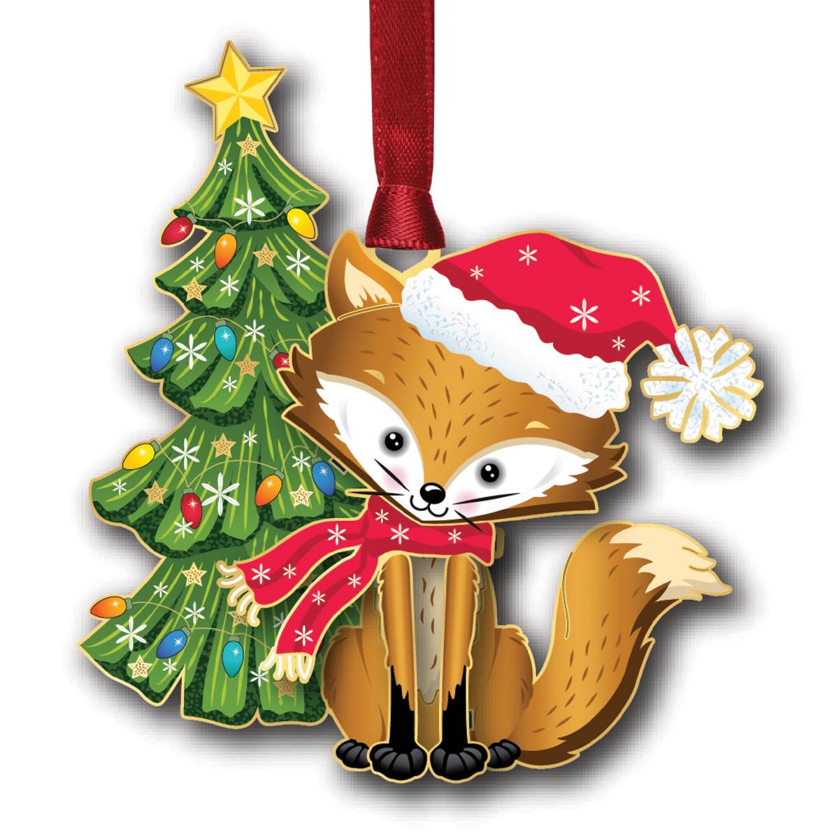 Beacon Design Holiday Fox Ornament