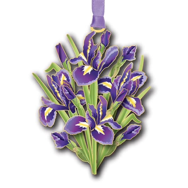 Beacon Design Irises Bouquet Ornament