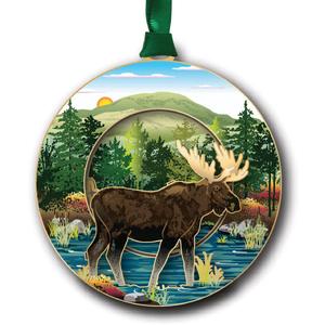 Beacon Design Moose in Bog Ornament