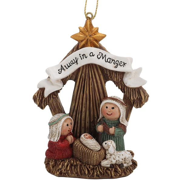 Away in a Manger Christmas Ornament