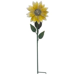 Metal Solar Sunflower Garden Stake