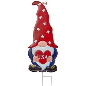 Patriotic Gnome Welcome Stake