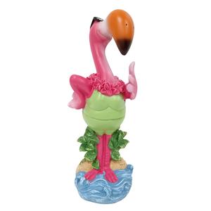 Whimsical Flamingo in a Bathing Suit