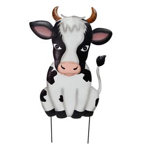 Metal Cow Yard Stake