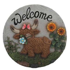 Highland Cow Stepping Stone