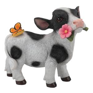 Holstein Cow with Flower