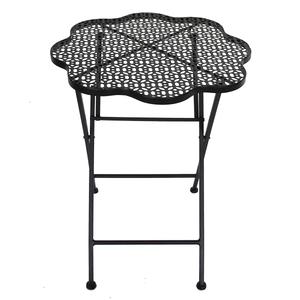 Folding Flower Table - Black