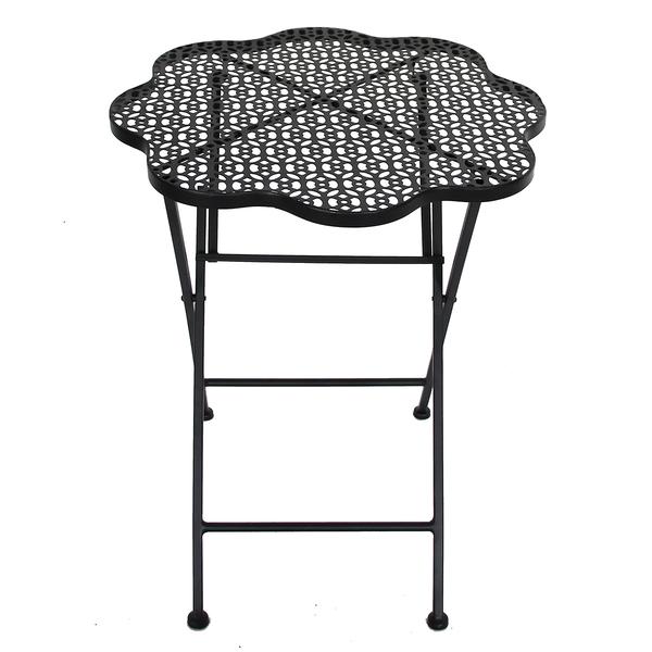 Folding Flower Table - Black