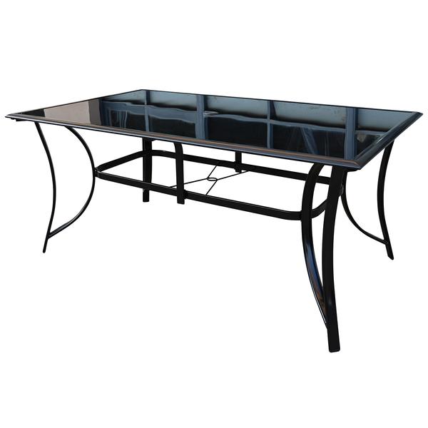 Great Falls Rectangle Glass Top Table