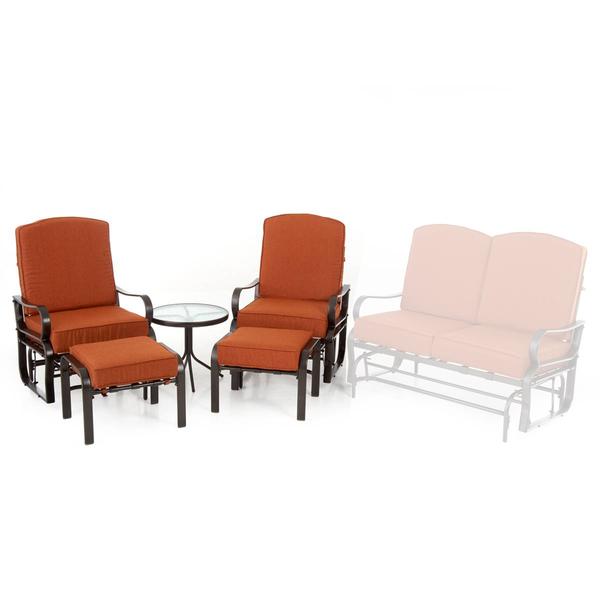 Pleasant Bay 3pc Cushioned Glider Seating Set alternate view
