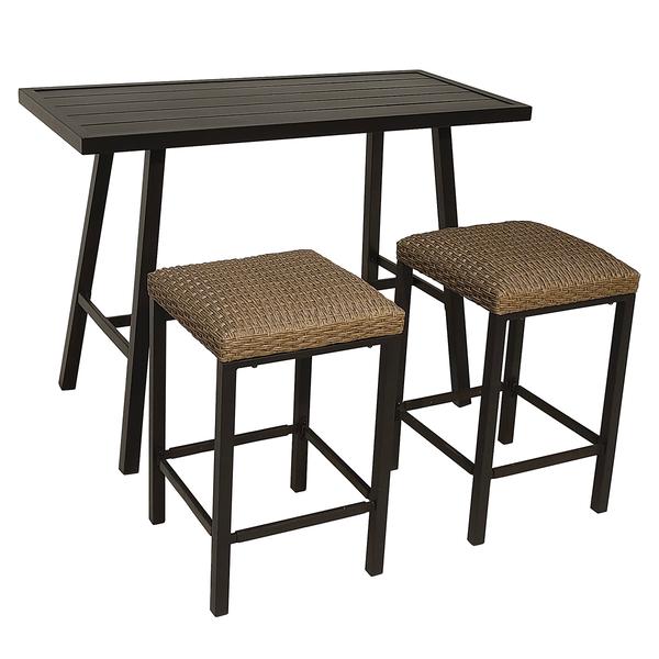 Leland Slat Top Bar Table alternate view