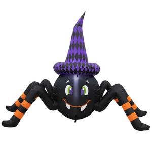 Inflatable 4ft. Spider with Witch Hat
