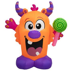 3.5ft. Inflatable Playful Monster Holding Candy