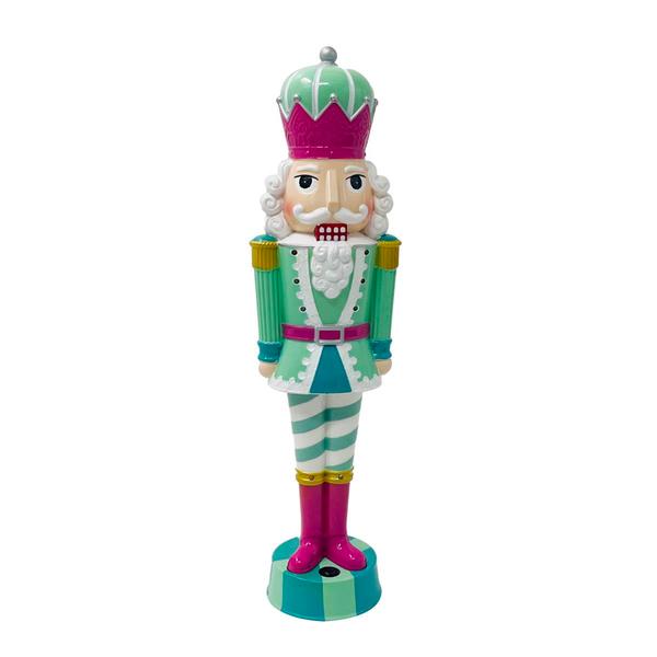 Battery Operated Musical Light Up Pastel Nutcracker