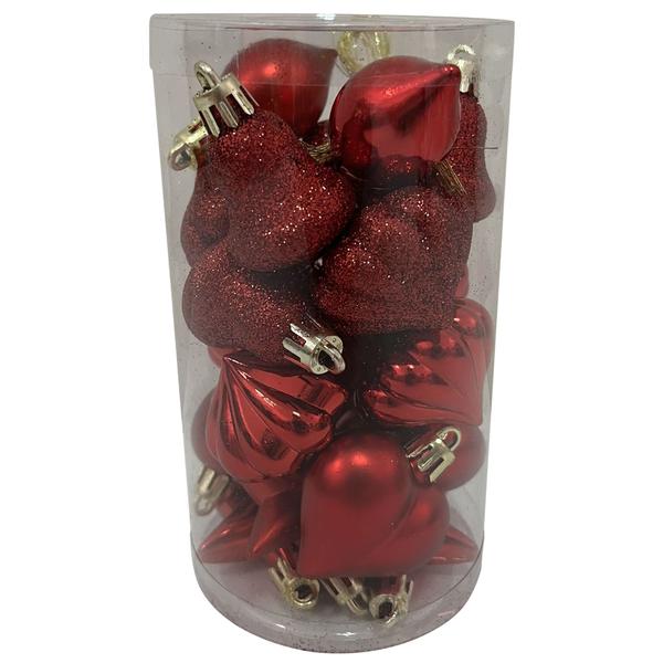 Red-Tone Shatterproof Multi-Shaped Ornaments