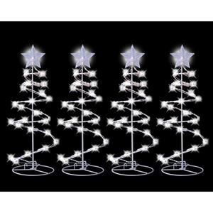 18in. Spiral Christmas Trees - Set of 4