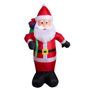 Inflatable 4ft. Santa with Gift Bag