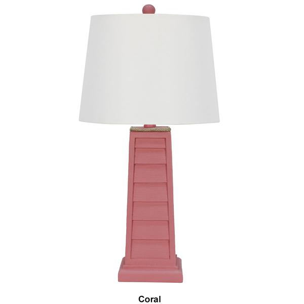 Resin Table Shutter Table Lamp alternate view